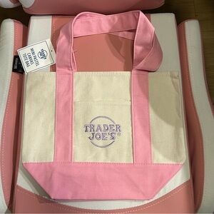 Trader Joe's mini tote - Pink